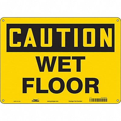 Safety Sign 10 inx14 in Polyethylene