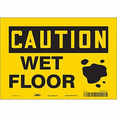 Safety Sign 7 inx10 in Vinyl