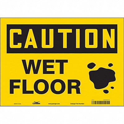 Safety Sign 10 in x 14 in Vinyl