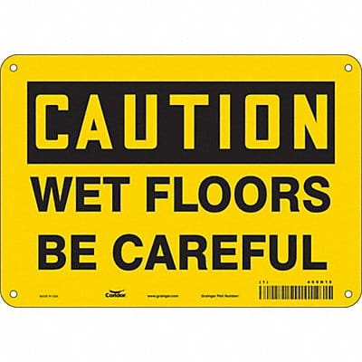 Safety Sign 7 in x 10 in Polyethylene