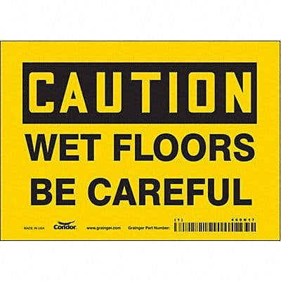 Safety Sign 5 inx7 in Vinyl