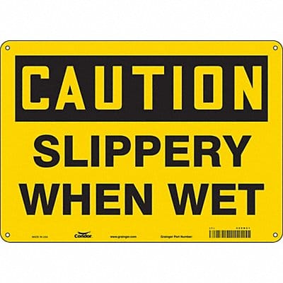 Safety Sign 10 inx14 in Aluminum