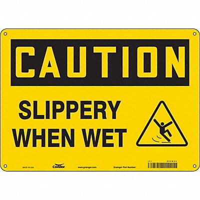 Safety Sign 10 inx14 in Aluminum