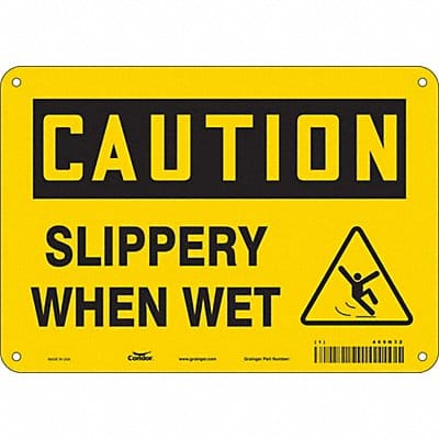 Safety Sign 7 inx10 in Polyethylene