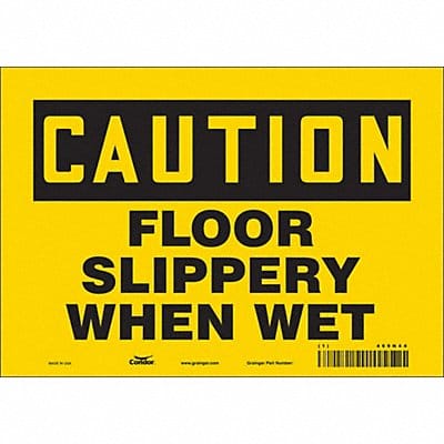 Safety Sign 7 inx10 in Vinyl