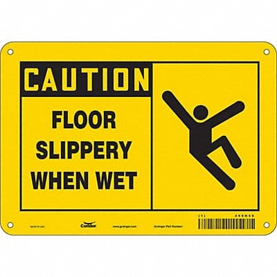 K1375 Safety Sign 7 in x 10 in Aluminum