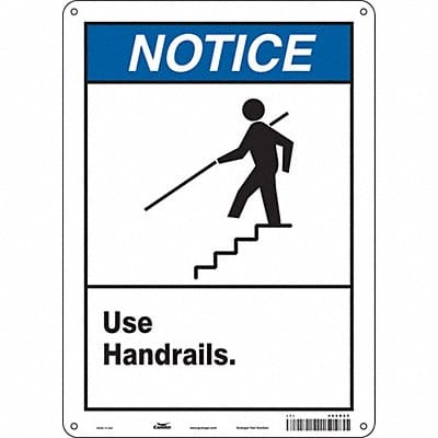 Safety Sign 14 in x 10 in Polyethylene