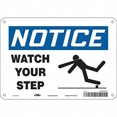 Safety Sign 7 in x 10 in Aluminum
