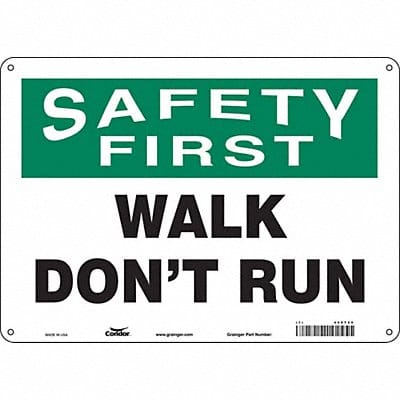 K1416 Safety Sign 10 inx14 in Aluminum