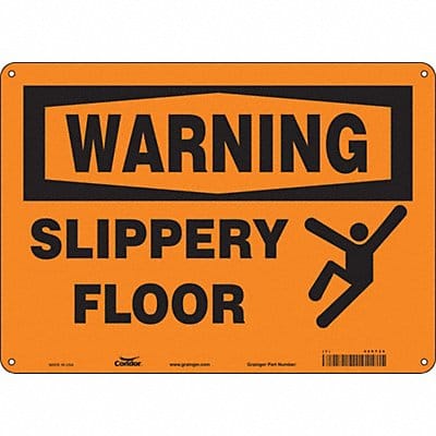 Safety Sign 10 in x 14 in Aluminum