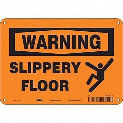 Safety Sign 7 inx10 in Polyethylene