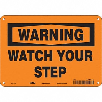 Safety Sign 7 in x 10 in Aluminum