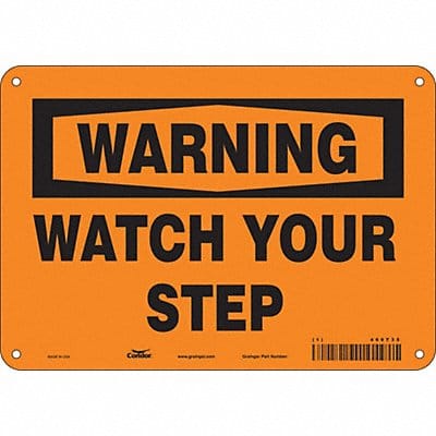 Safety Sign 7 inx10 in Polyethylene