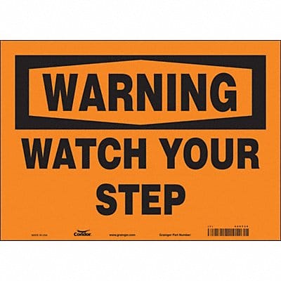 Safety Sign 10 in x 14 in Vinyl