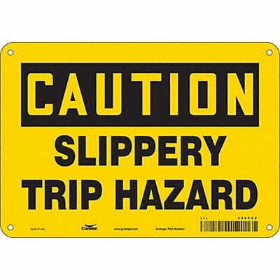 Safety Sign 7 in x 10 in Aluminum