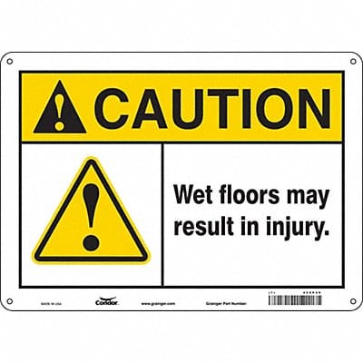 Safety Sign 10 inx14 in Aluminum