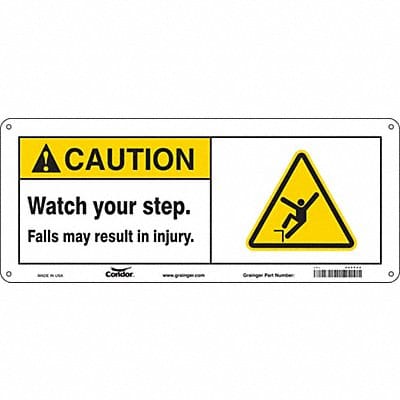 Safety Sign 7 in x 17 in Aluminum