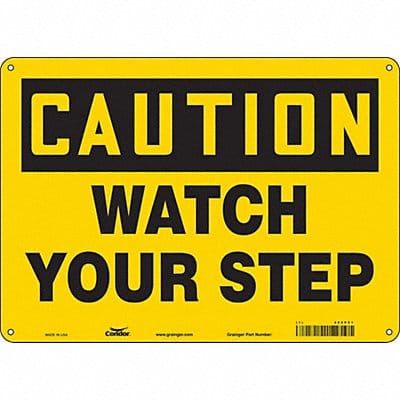 J6974 Safety Sign 10 inx14 in Polyethylene