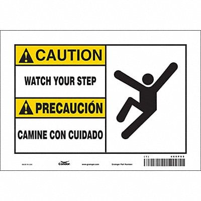 Safety Sign 7 inx10 in Vinyl