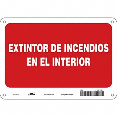 Safety Sign 7 in x 10 in Aluminum