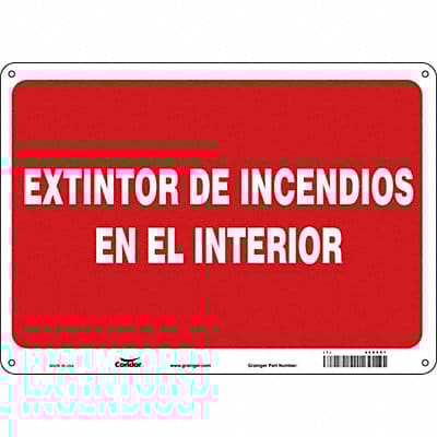 Safety Sign 10 in x 14 in Aluminum