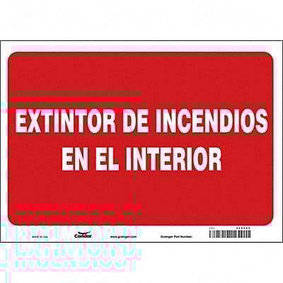 Safety Sign 10 in x 14 in Vinyl