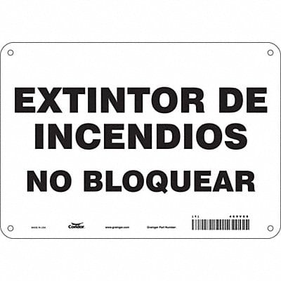 Safety Sign 7 in x 10 in Polyethylene