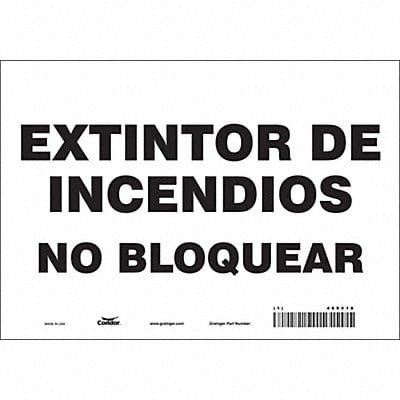 Safety Sign 7 in x 10 in Vinyl