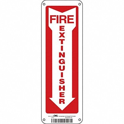 Safety Sign 12 in x 4 in Aluminum