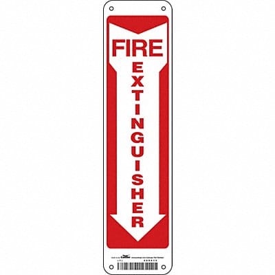 Safety Sign 14 in x 3 1/2 in Aluminum