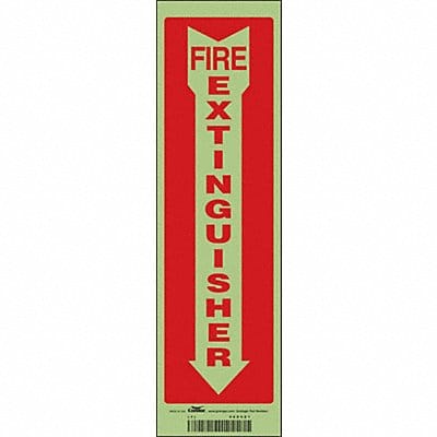 K2114 Safety Sign 14 in x 4 in Glow Vinyl