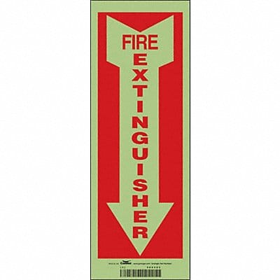 K2114 Safety Sign 14 in x 5 in Glow Vinyl