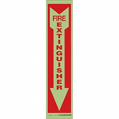 K2114 Safety Sign 18 in x 4 in Glow Vinyl