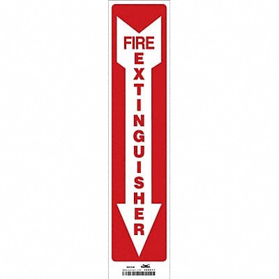 J7050 Safety Sign 18 in x 4 in Vinyl PK6