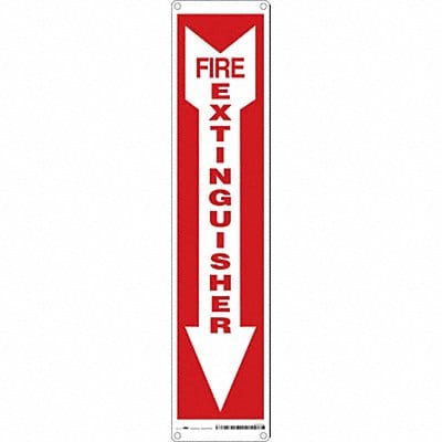 J7050 Safety Sign 18 in x 4 in Polyethylene
