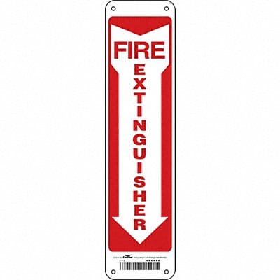 Safety Sign 14 in x 3 1/2 in Glow Vinyl