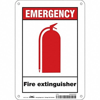 Safety Sign 10 in x 7 in Glow Vinyl