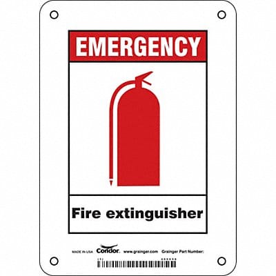 Safety Sign 7 in x 5 in Polyethylene