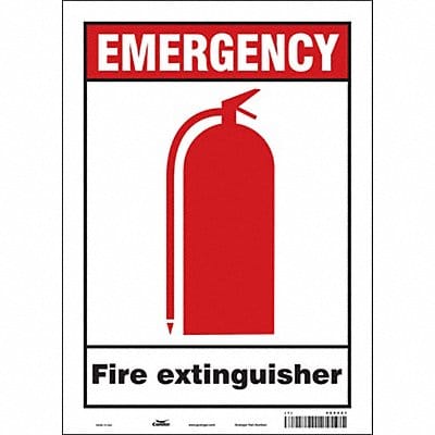 Safety Sign 14 in x 10 in Vinyl