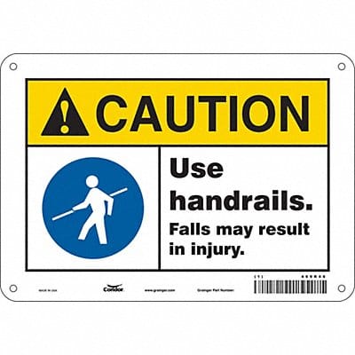 Safety Sign 7 in x 10 in Aluminum