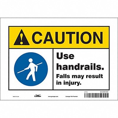 Safety Sign 7 inx10 in Vinyl
