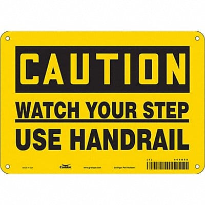 Safety Sign 7 inx10 in Polyethylene