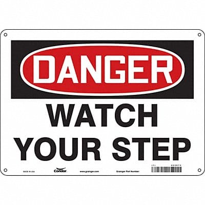 Safety Sign 10 inx14 in Aluminum