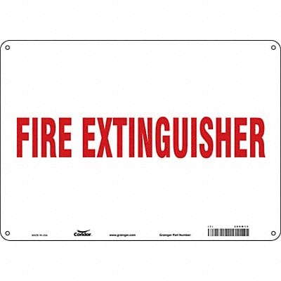 Safety Sign 10 in x 14 in Aluminum