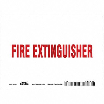 Safety Sign 5 in x 7 in Vinyl
