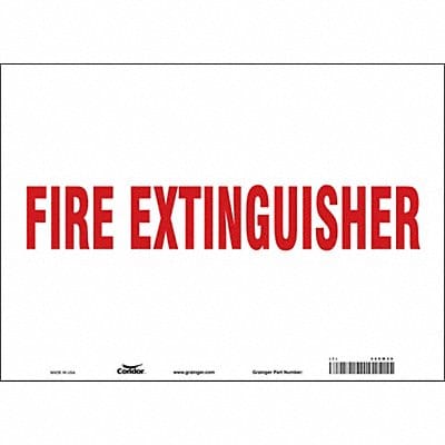 Safety Sign 10 in x 14 in Vinyl