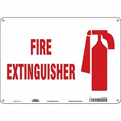 Safety Sign 10 in x 14 in Polyethylene