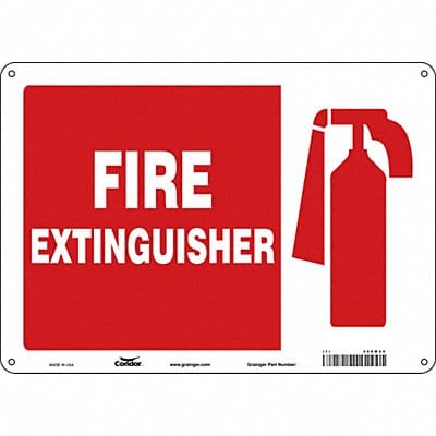 Safety Sign 10 in x 14 in Aluminum