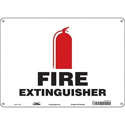 Safety Sign 10 in x 14 in Aluminum