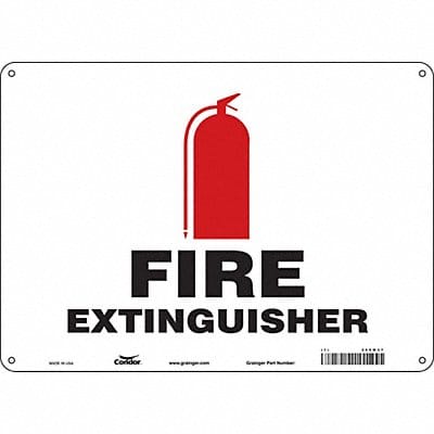 Safety Sign 10 in x 14 in Polyethylene